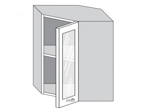 1.60.3у Шкаф настенный (h=720) угловой на 600мм со стекл. дверцей в Нефтекамске - neftekamsk.magazinmebel.ru | фото