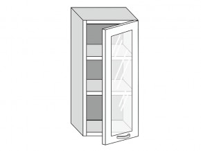 19.40.3 Шкаф настенный (h=913) на 400мм с 1-ой стекл. дверцей в Нефтекамске - neftekamsk.magazinmebel.ru | фото
