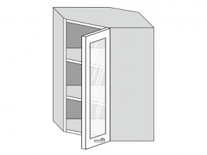 19.60.3у Шкаф настенный (h=913) угловой на 600мм со стекл. дверцей в Нефтекамске - neftekamsk.magazinmebel.ru | фото