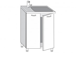 2.60.2м Шкаф-стол на 600мм под врезную мойку с 2-мя дверцами в Нефтекамске - neftekamsk.magazinmebel.ru | фото