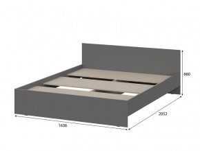 Кровать 1600 Денвер Графит серый с настилом в Нефтекамске - neftekamsk.magazinmebel.ru | фото - изображение 2