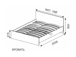 Кровать 1600х2000 ортопедическое основание в Нефтекамске - neftekamsk.magazinmebel.ru | фото