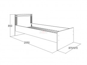 Кровать одинарная Ольга 18 900 в Нефтекамске - neftekamsk.magazinmebel.ru | фото - изображение 2