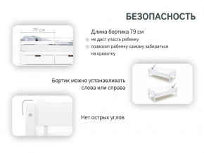 Кровать-тахта Svogen с бортиком белый в Нефтекамске - neftekamsk.magazinmebel.ru | фото - изображение 3