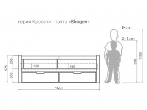 Кровать-тахта Svogen с ящиками и бортиком белый в Нефтекамске - neftekamsk.magazinmebel.ru | фото - изображение 3