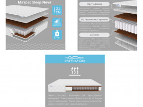 Матрас Sleep Nova шириной 1200 мм в Нефтекамске - neftekamsk.magazinmebel.ru | фото - изображение 2