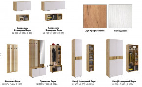 Модульная прихожая Бери белое дерево в Нефтекамске - neftekamsk.magazinmebel.ru | фото - изображение 8