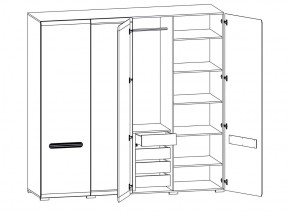 Шкаф 205-SZF2D2L/21/22 Ацтека белый в Нефтекамске - neftekamsk.magazinmebel.ru | фото - изображение 2