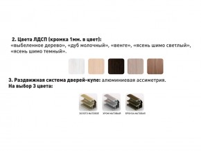 Шкаф-купе Акцент-Сим Д 1500-600 шимо тёмный в Нефтекамске - neftekamsk.magazinmebel.ru | фото - изображение 3