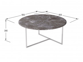 Стол журнальный Маджоре серый мрамор в Нефтекамске - neftekamsk.magazinmebel.ru | фото - изображение 2