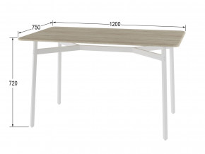 Стол обеденный Кросс дуб санремо/белый в Нефтекамске - neftekamsk.magazinmebel.ru | фото - изображение 2