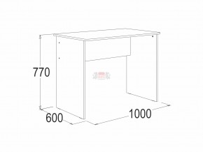 Стол письменный 1 Омега 16 с тумбой в Нефтекамске - neftekamsk.magazinmebel.ru | фото - изображение 2